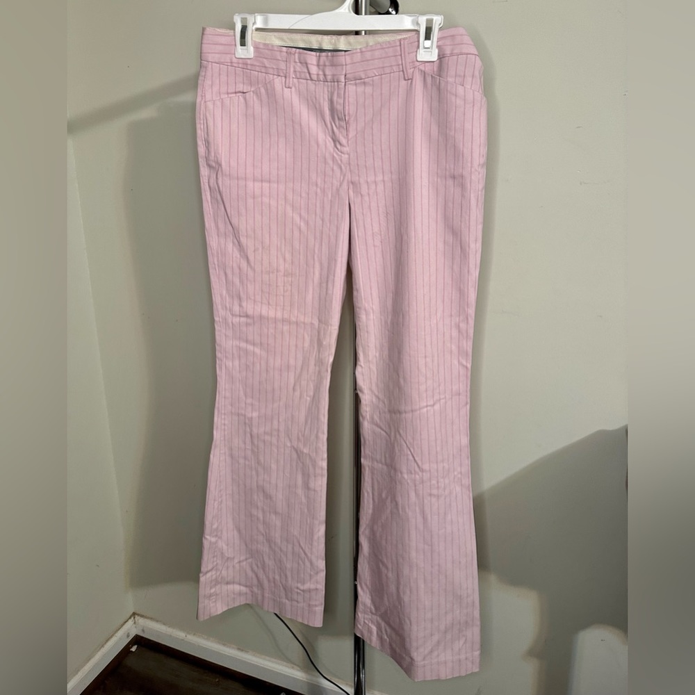 Vintage y2k pink striped trousers